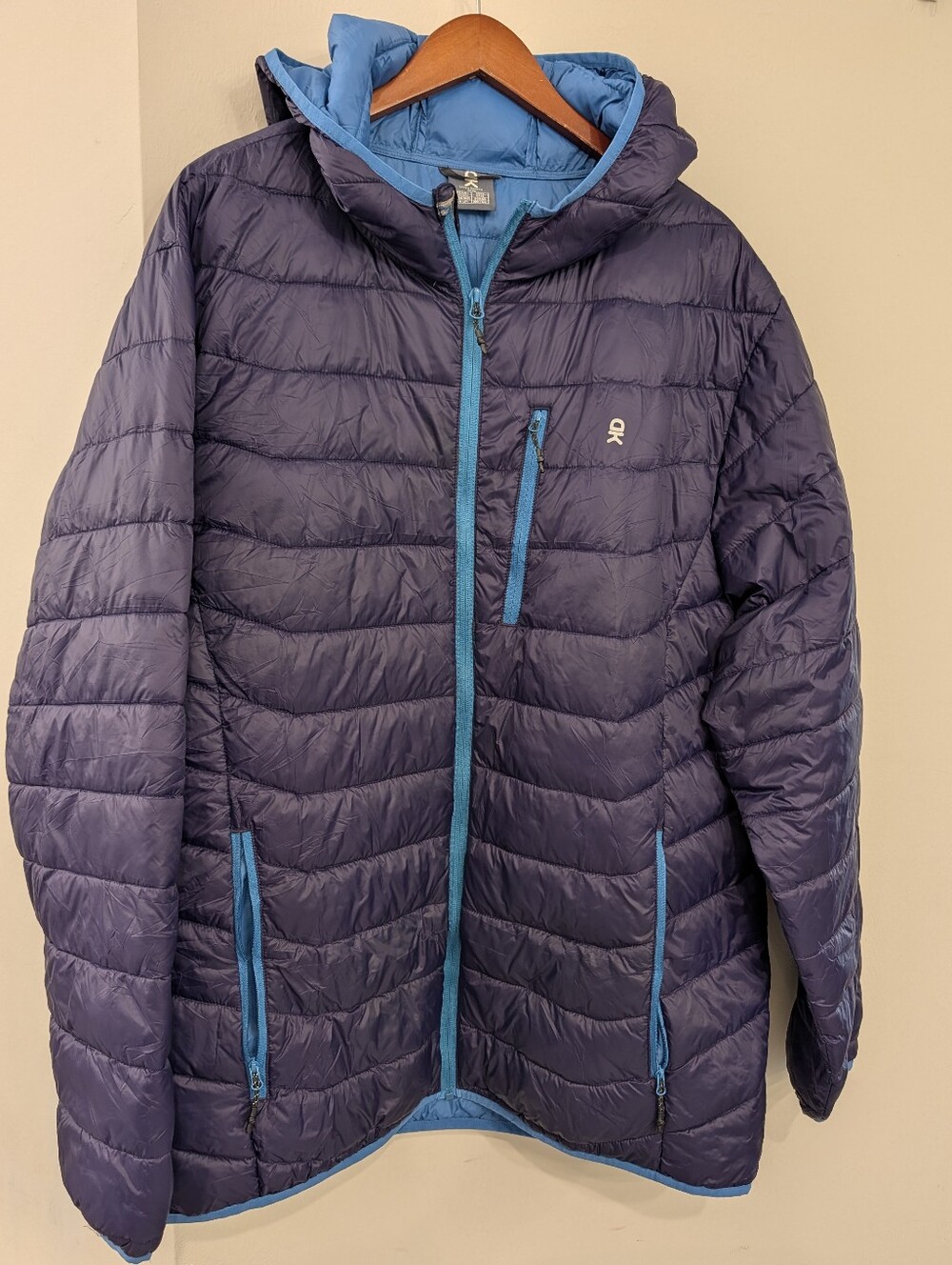 Little Donkey Andy Mens Deep Blue Lightweight Packable Puffer Jacket XXXL